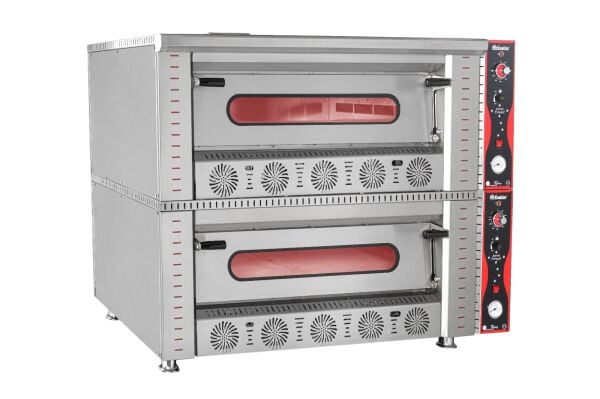 Himaksan Pizza Fırını Çift Katlı Gazlı, 12x30 Cm, HMK-PFG6+6 1178