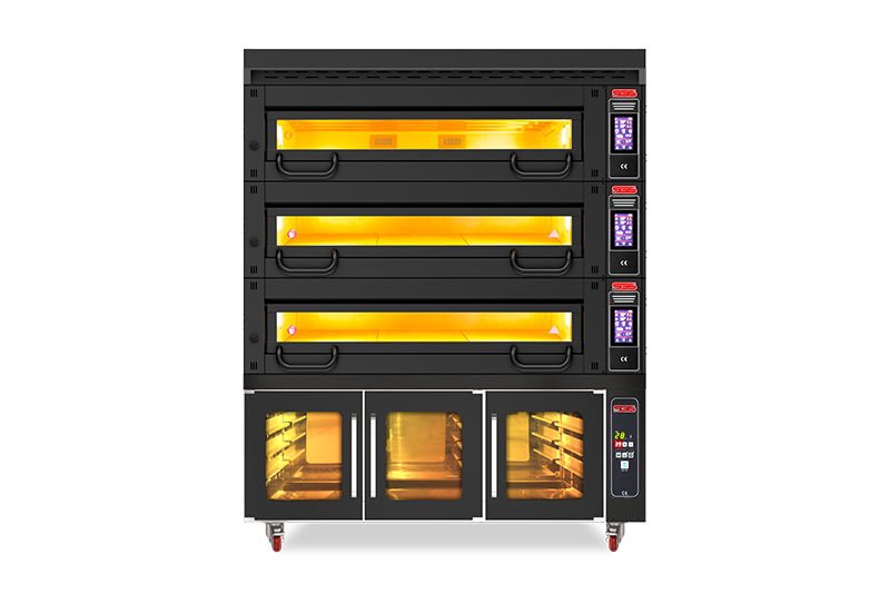 SGS Çok Amaçlı Fırın, Üç Katlı, Mayalandırma Kabinli, 34500 W, MT-1200-2