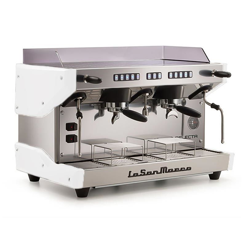 La San Marco Delecta Tam Otomatik Espresso Kahve Makinesi, 2 Gruplu, Beyaz