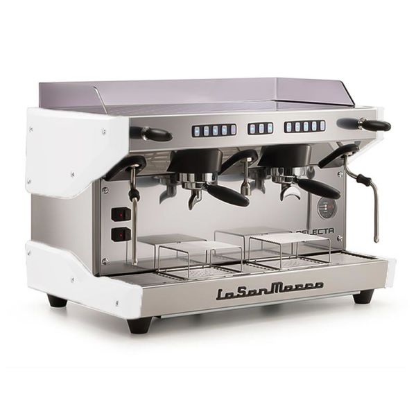 La San Marco Delecta Tam Otomatik Espresso Kahve Makinesi, 2 Gruplu, Beyaz