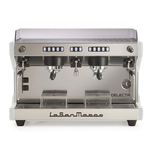 La San Marco Delecta Tam Otomatik Espresso Kahve Makinesi, 2 Gruplu, Beyaz