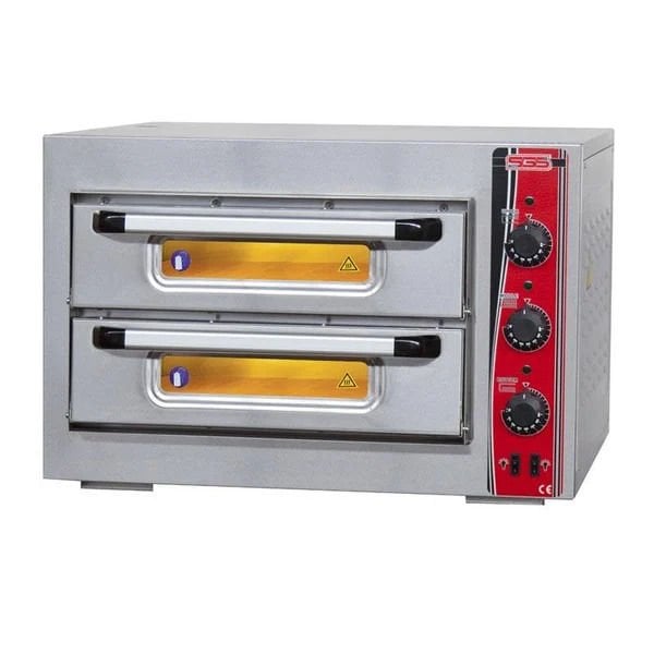 SGS Çift Katlı Pizza Fırını, 25 cm 4+4 Pizza Kapasiteli, Elektrikli PO 5050 DE