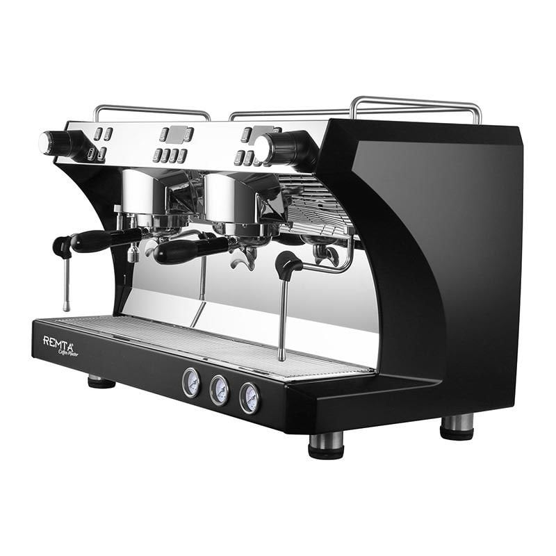 Remta 2 Gruplu Tam Otomatik Espresso Kahve Makinesi, Siyah CRM3120C