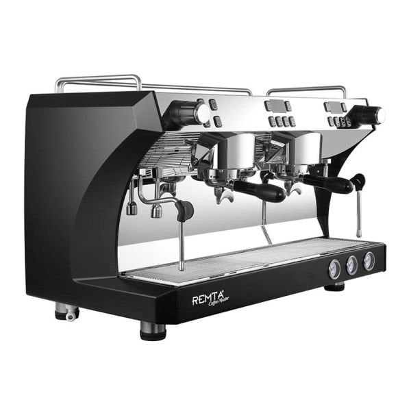 Remta 2 Gruplu Tam Otomatik Espresso Kahve Makinesi, Siyah CRM3120C