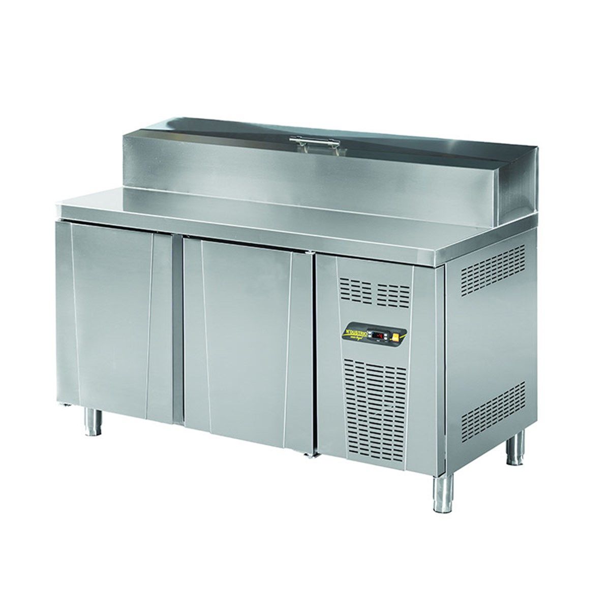 Ndustrio Pizza Hazırlık Buzdolabı 2 Kapılı, 9xGN 1/4 Küvetli MUR-72