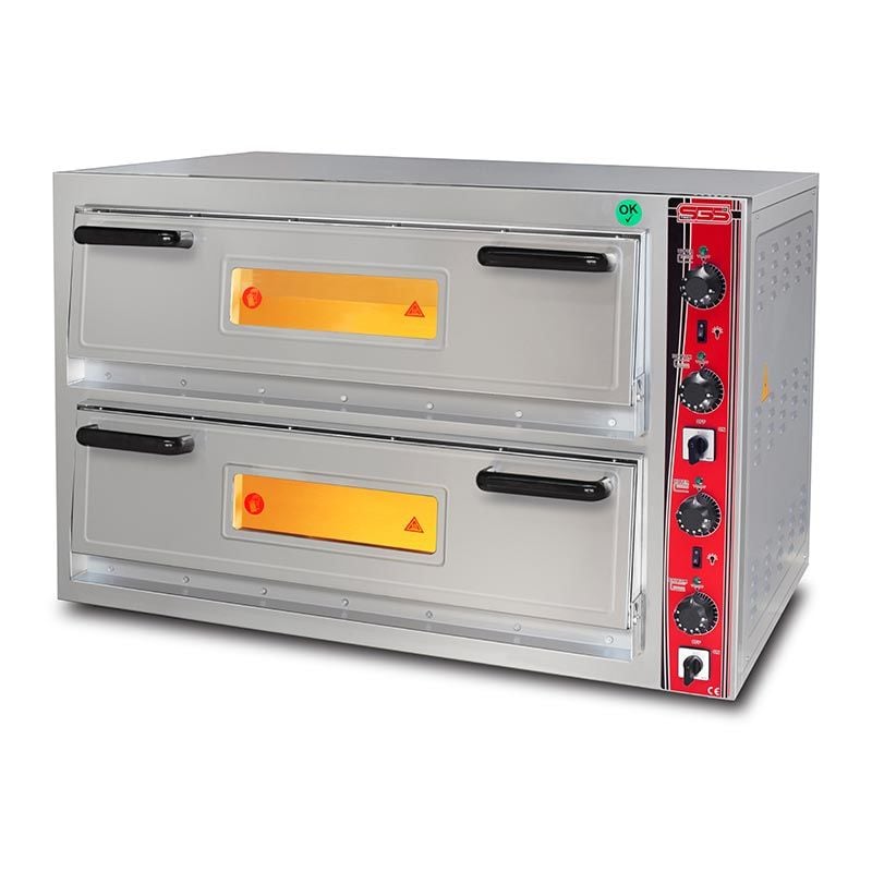 SGS Çift Katlı Pizza Fırını, 30 cm 4+4 Pizza Kapasiteli, Elektrikli, PO 6262 DE