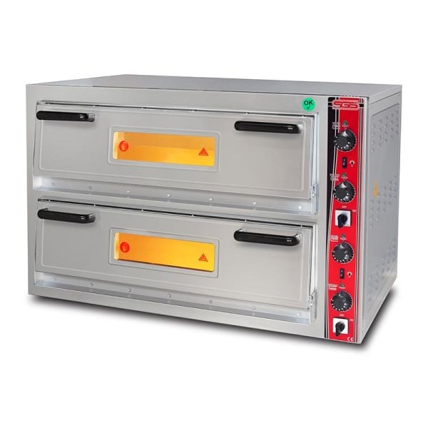 SGS Çift Katlı Pizza Fırını, 30 cm 4+4 Pizza Kapasiteli, Elektrikli, PO 6262 DE