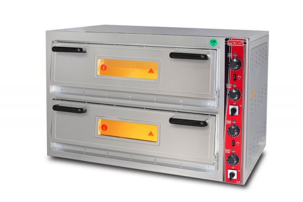 SGS Çift Katlı Pizza Fırını, 30 cm 4+4 Pizza Kapasiteli, Elektrikli, PO / 6868 DE