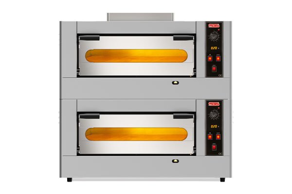 SGS Gazlı Pizza Fırını, Çift Katlı, 6+6 Adet 30 cm Pizza Kapasiteli, PO DOUBLE 6G