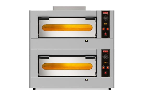 SGS Gazlı Pizza Fırını, Çift Katlı, 6+6 Adet 30 cm Pizza Kapasiteli, PO DOUBLE 6G