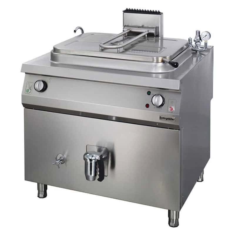Öztiryakiler İndirekt Kaynatma Tenceresi Silindirik Kazanlı Elektrikli, 250 Lt 100x110x85 Cm