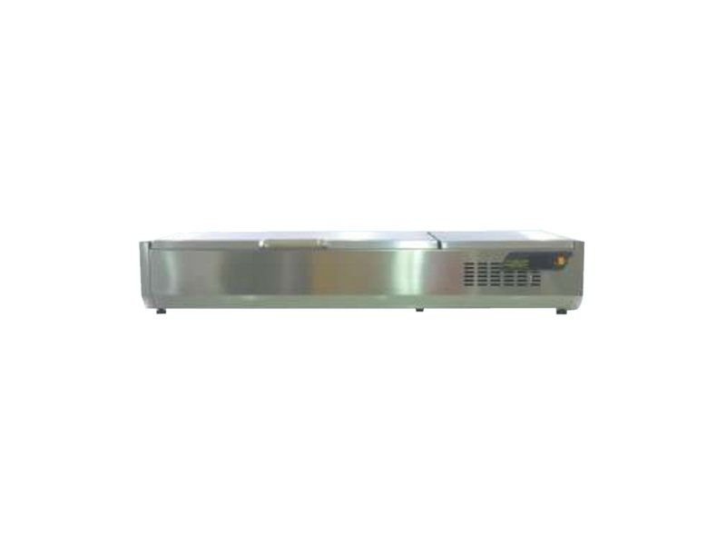Ndustrio Set Üstü Soğutmalı Salad Bar, 7 Küvetli TTR-150-SC