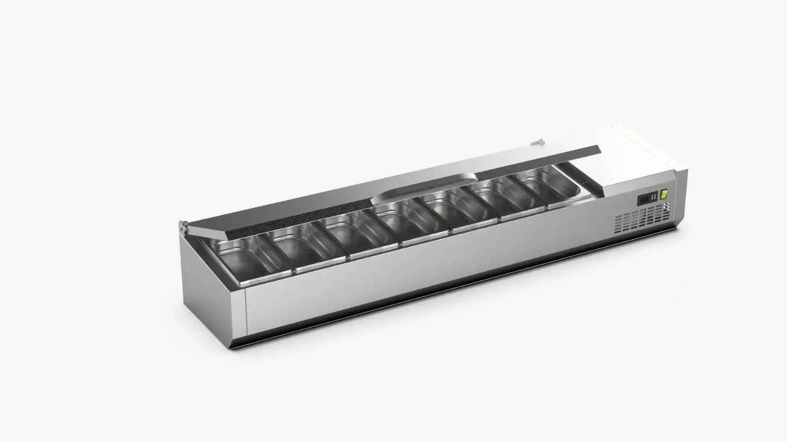 Ndustrio Set Üstü Soğutmalı Salad Bar, 7 Küvetli TTR-150-SC