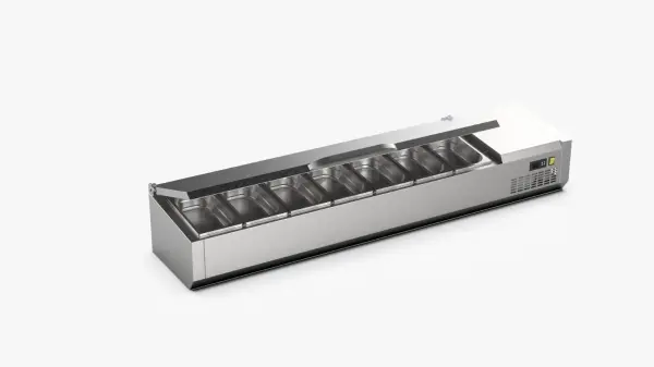 Ndustrio Set Üstü Soğutmalı Salad Bar, 7 Küvetli TTR-150-SC