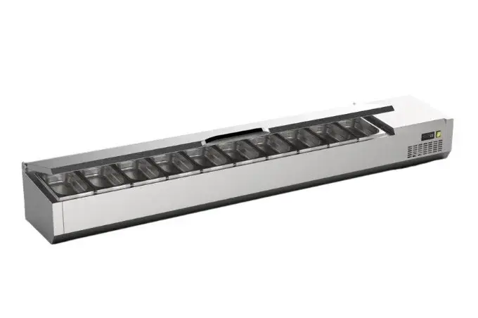 Ndustrio Set Üstü Soğutmalı Salad Bar, 10 Küvetli TTR-200-SC