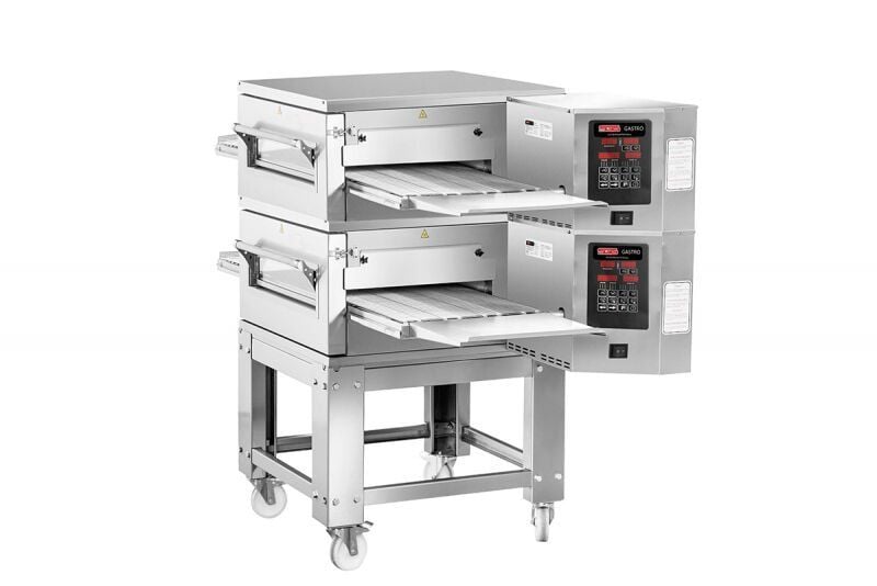 SGS Gazlı, İki Katlı Konveyörlü Pizza Pide Lahmacun Fırını, 70 cm Bant Genişlik, PO-K 70 DG