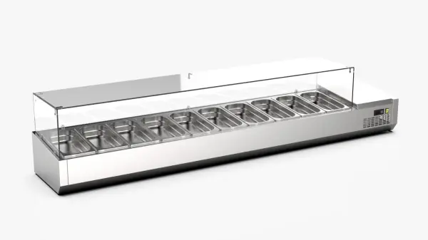 Ndustrio Set Üstü Soğutmalı Salad Bar, 10 Küvetli TTR-200-GC