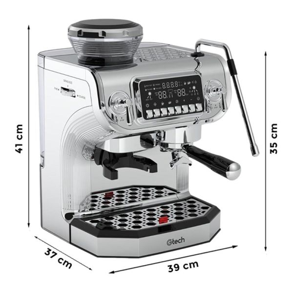 Gtech PID Ev Tipi Öğütücülü Barista Espresso Kahve Makinesi, 1 Gruplu, ST-530ED