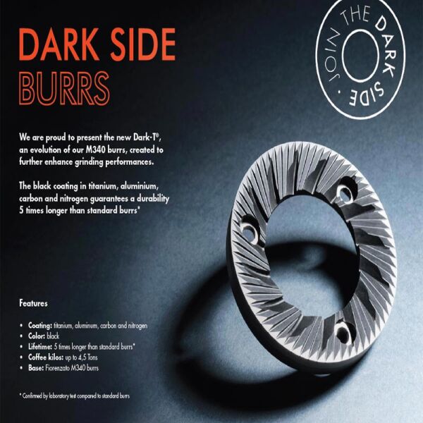 Fiorenzato F83E Pro XGi Dark Titanyum Soğutmalı On Demand Kahve Değirmeni, Tartılı 83 mm