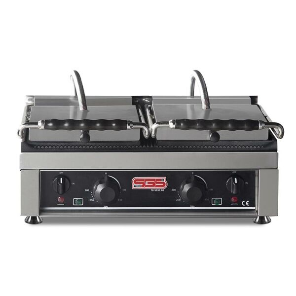 SGS Alt Üst Girintili Tost Makinesi, Çift Kapaklı, Elektrikli, TG 5530 DE