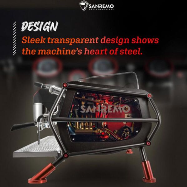 Sanremo Café Racer Naked Multiboiler Espresso Makinesi, 3 Gruplu