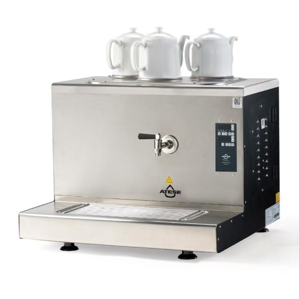 Ateşe Cappadocia Smart Plus Elektrikli Çay Kazanı, 3 Demlikli INOX CSPE 3
