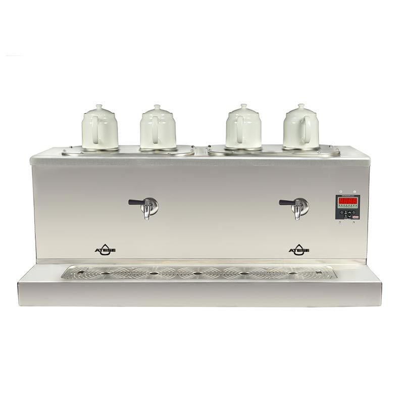 Ateşe Cappadocia Smart Elektrikli Çay Kazanı, 4 Demlikli INOX CSE 4