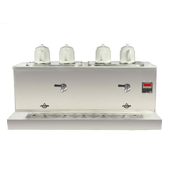 Ateşe Cappadocia Smart Elektrikli Çay Kazanı, 4 Demlikli INOX CSE 4