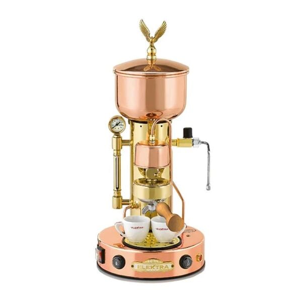 Elektra Micro Casa Leva Yarı Otomatik Espresso Kahve Makinesi, Bakır Pirinç