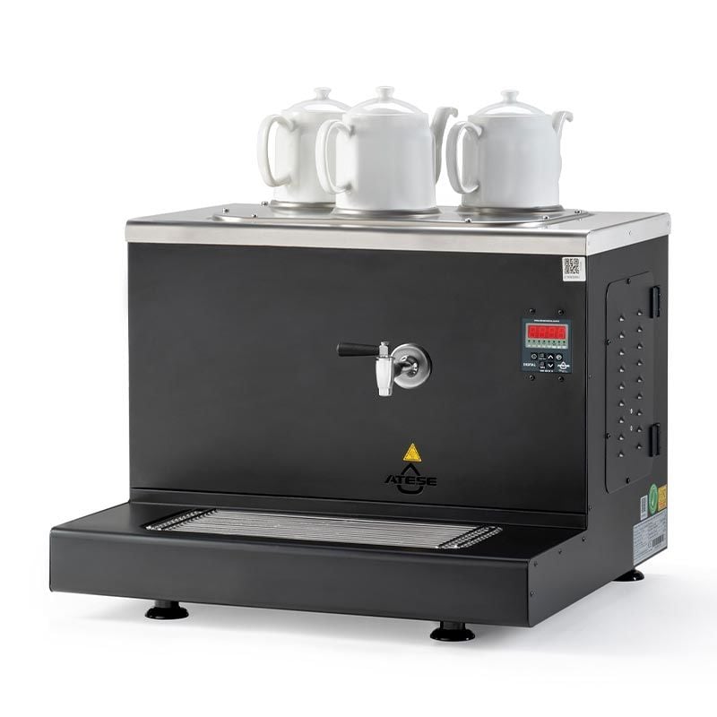 Ateşe Cappadocia Dijital Elektrikli Çay Kazanı, 3 Demlikli STATIC CDE 3