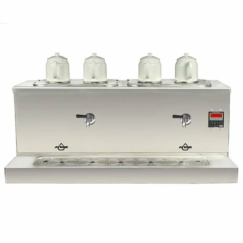 Ateşe Cappadocia Dijital 4 Demlikli Çay Kazanı Elektrikli 30+30 L, Inox CDE4