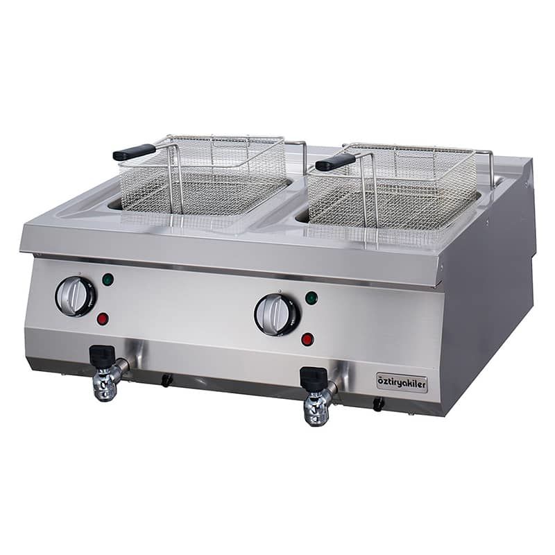 Öztiryakiler Fritöz Set Üstü Elektrikli, 12+12 Litre 80x70x30 Cm