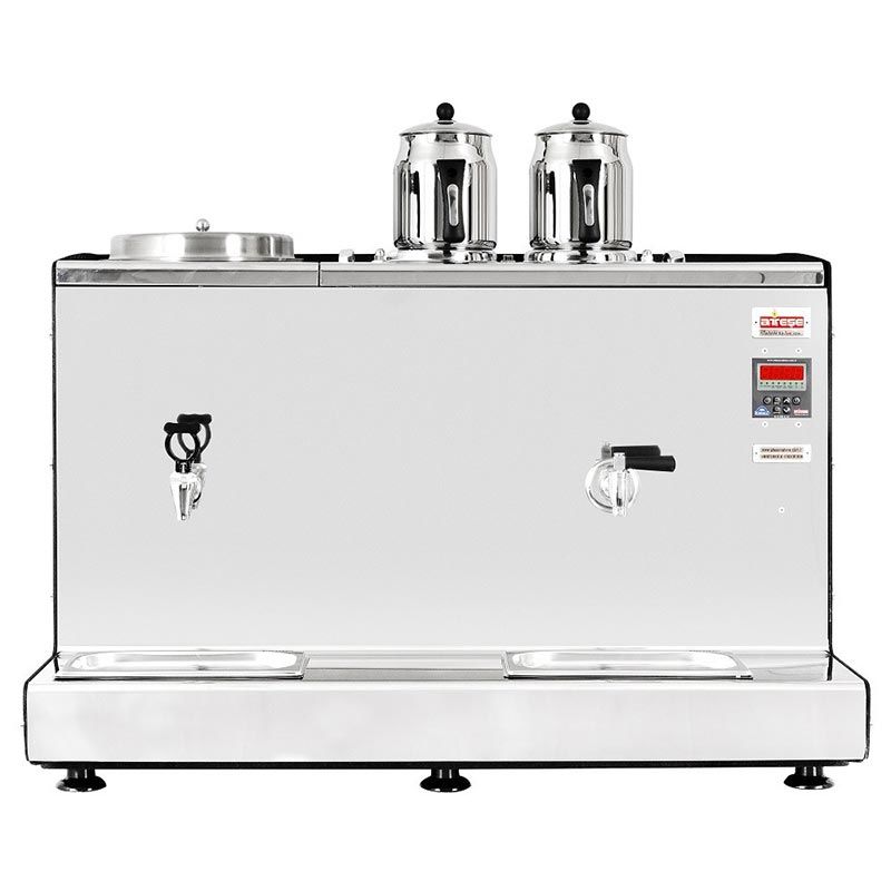 Ateşe Aspendos Smart 2 Demlikli Çay Kazanı, 30 Litre Elektrikli