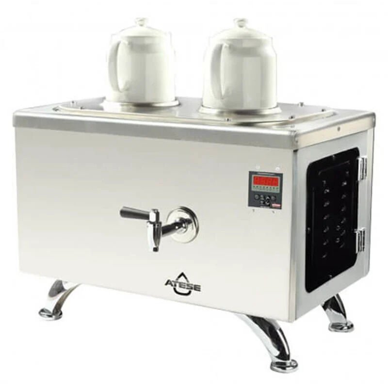 Ateşe Efes Smart Çay Makinesi, İnox Elektrikli 2 Demlik, INOX ESE2