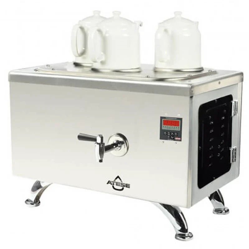 Ateşe Efes Smart Çay Makinesi, İnox Elektrikli 3 Demlik, INOX ESE3