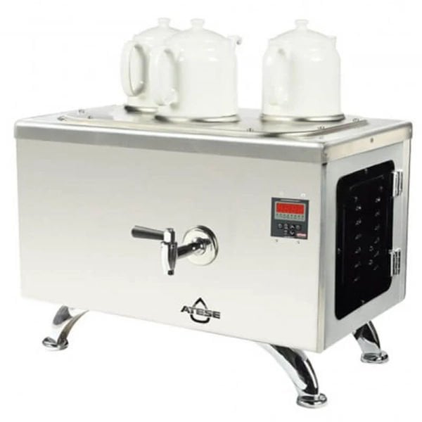 Ateşe Efes Smart Çay Makinesi, İnox Elektrikli 3 Demlik, INOX ESE3