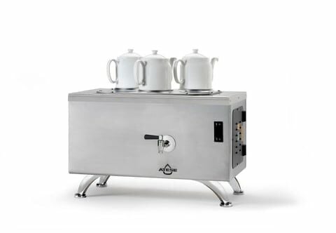 Ateşe Efes Dijital Elektrikli 3 Demlikli Çay Makinesi, STATIC EDE3