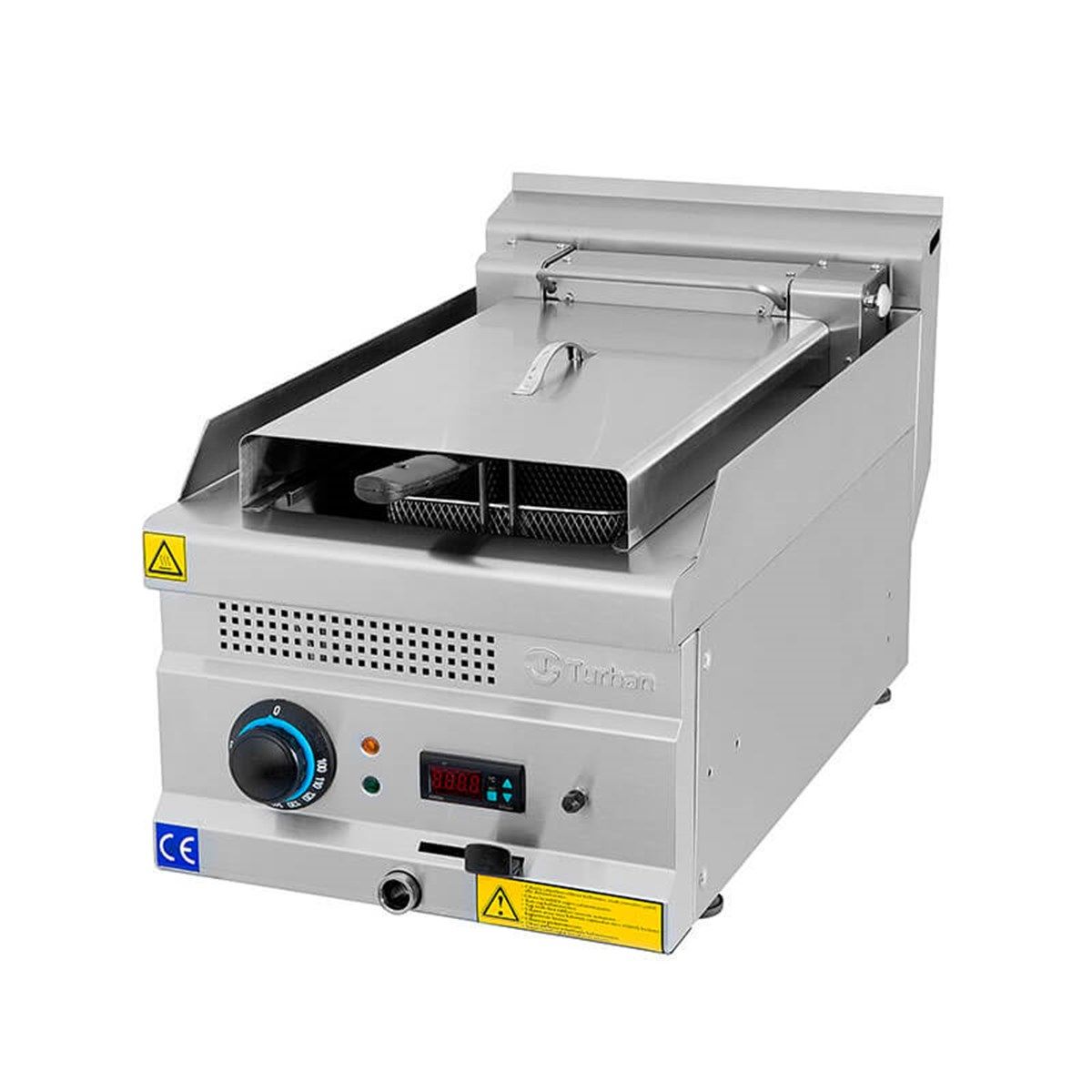 Turhan Çelik Fritöz Dijital Elektrikli, 12 Litre 40x70x30 cm