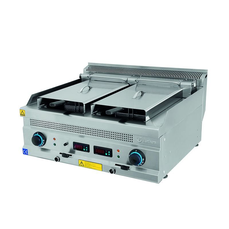 Turhan Çelik Fritöz Dijital Elektrikli, 12+12 Litre 80x70x30 cm