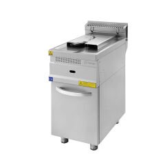 Turhan Çelik Fritöz Gazlı, Alt Dolaplı 15 Litre 40x70x85 cm