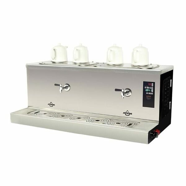 Ateşe Cappadocia Smart Plus Gaz+Elektrikli 4 Demlikli Çay Makinesi, STATIC CSPGE4