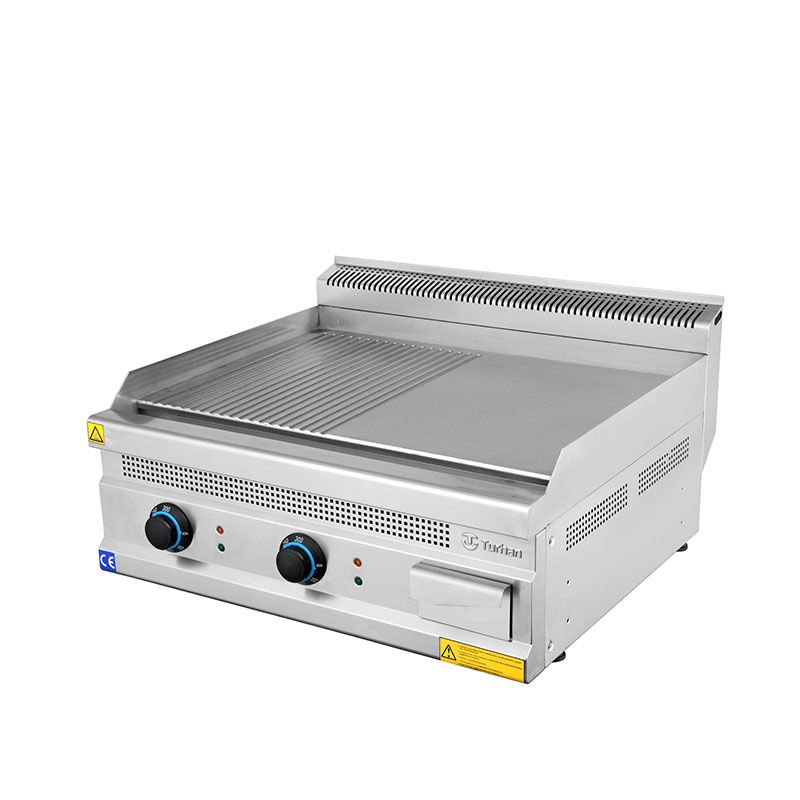 Turhan Çelik Düz Pleyt Izgara Elektrikli, 80x70x30 cm