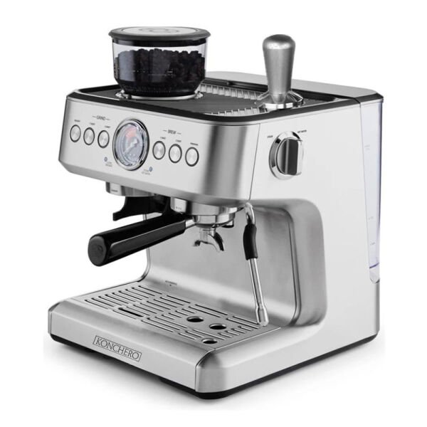 Konchero Serena 5023 PID Çift Kazanlı Öğütücülü Barista Espresso Kahve Makinesi, 1 Gruplu
