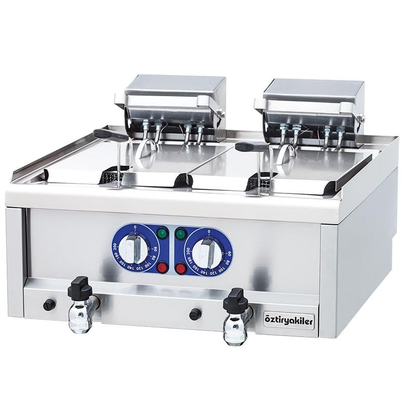 Öztiryakiler Fritöz Elektrikli, 7+7 Litre 60x60x24 Cm