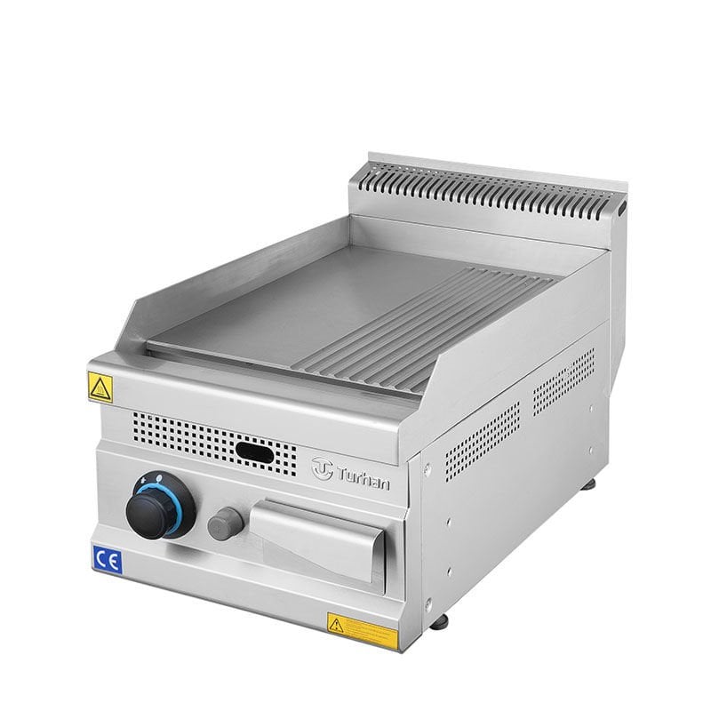 Turhan Çelik Düz Pleyt Izgara Gazlı, 40x70x30 cm