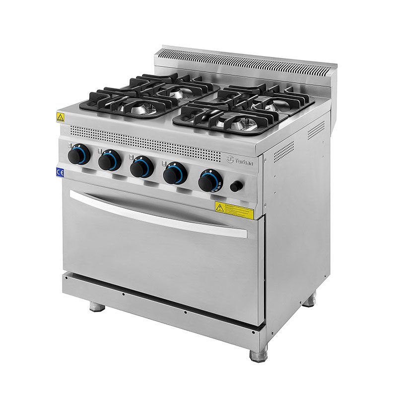 Turhan Çelik 4 lü Kuzine Gazlı, 80x70x30 cm