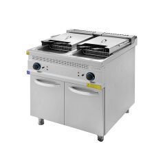 Turhan Çelik Çiftli Fritöz Elektrikli, 24+24 Litre 80x93x85 cm