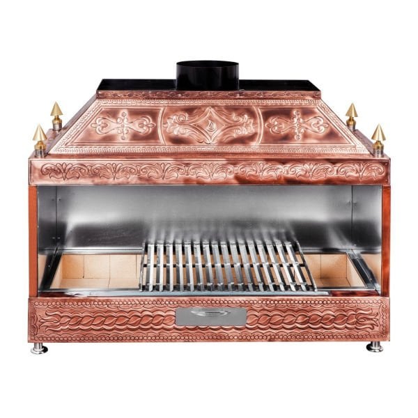 Ateşe Bakır Ocakbaşı Izgara, Davlumbazlı 150x55x125 cm, D150