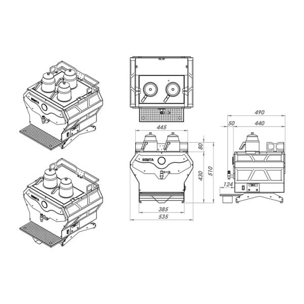 Remta Pro Serisi 2 Demlikli Jumbo Çay Makinesi, 21 L DE22