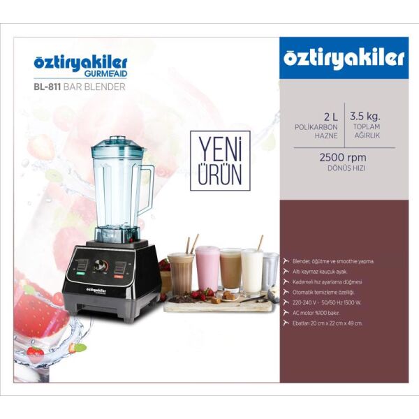 Öztiryakiler Bar Blender 2 L, BL-811
